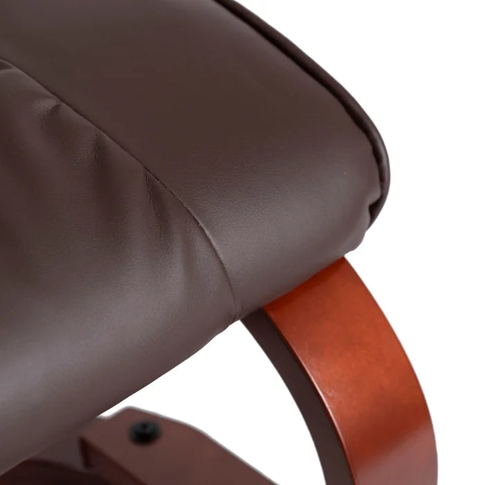 Elite CANO Massage Chair with Footrest Beige/Brown/Black