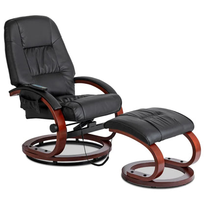 Elite CANO Massage Chair with Footrest Beige/Brown/Black