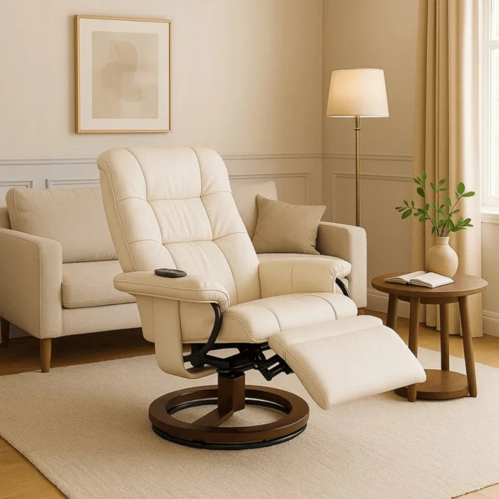 WEST Modern Massage Lounge Chair with Matching Footrest