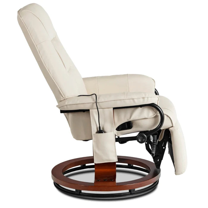 WEST Modern Massage Lounge Chair with Matching Footrest