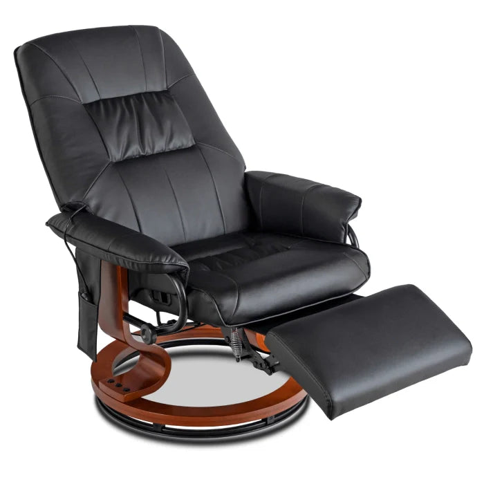 WEST Modern Massage Lounge Chair with Matching Footrest