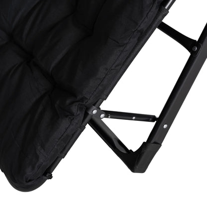 Elite EDISON Garden Recliner Black - Adjustable Outdoor Lounger