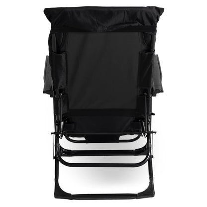 Elite EDISON Garden Recliner Black - Adjustable Outdoor Lounger