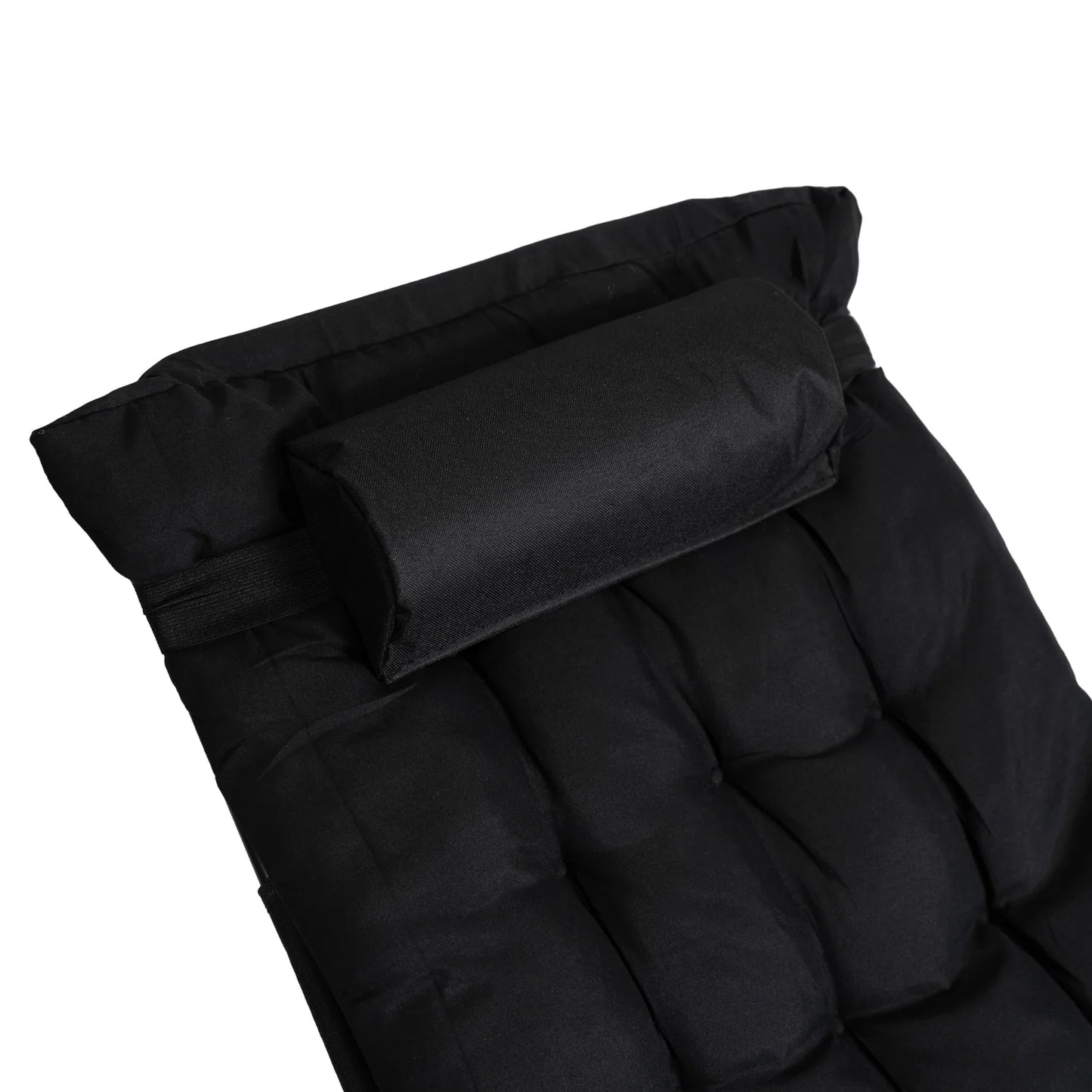 Elite EDISON Garden Recliner Black - Adjustable Outdoor Lounger