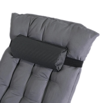 Elite EDISON Garden Recliner Grey - Adjustable Lounger with Footrest