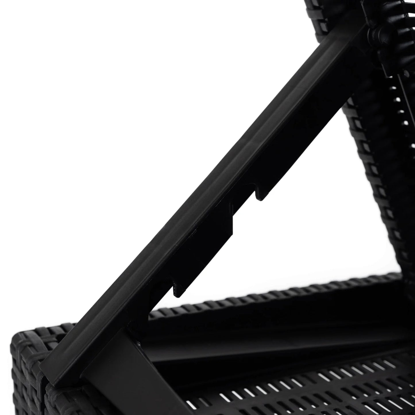 Elite LUIZJANA Outdoor Recliner – Black Technorattan