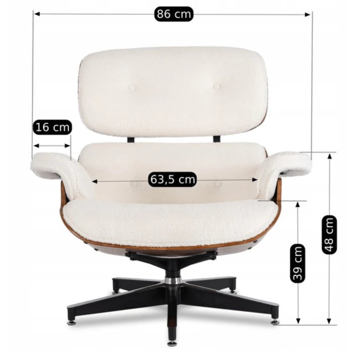 Elite PALERINO White Boucle