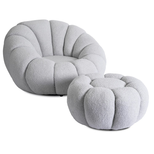 Elite PETTIT Gray Armchair Set