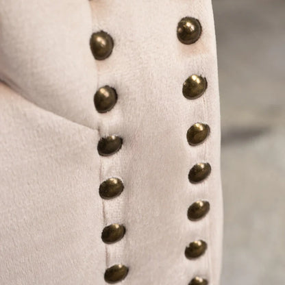 Elite MALLO Beige Velvet Armchair