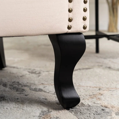 Elite MALLO Beige Velvet Armchair