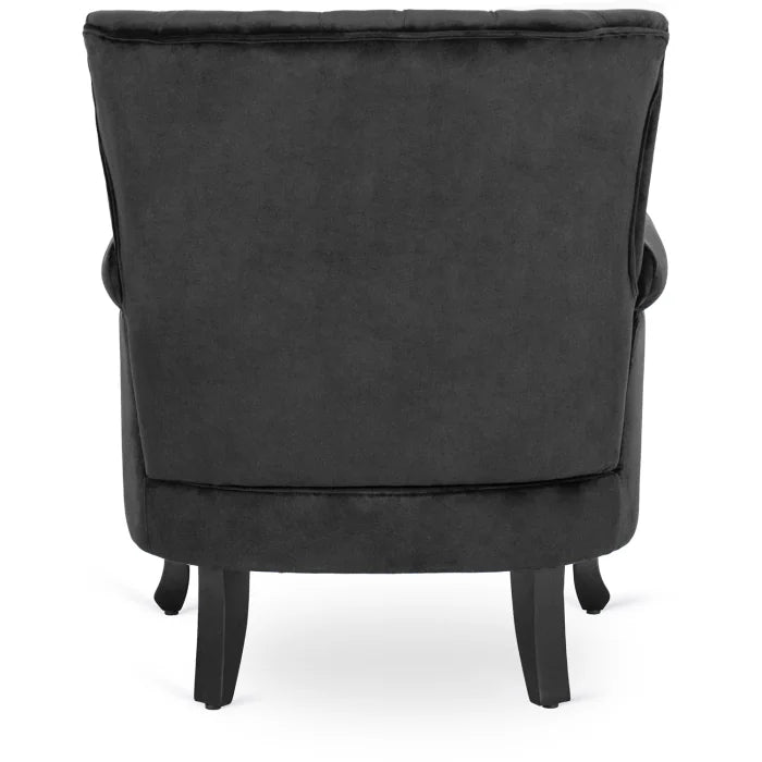 Elite MALLO Black Velvet Armchair