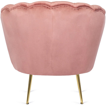 Elite ANGEL Pink Velvet Armchair