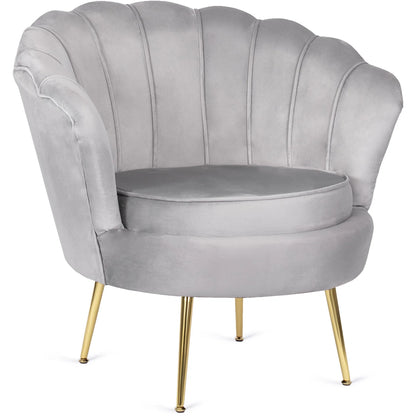 Elite ANGEL Grey Velvet Armchair