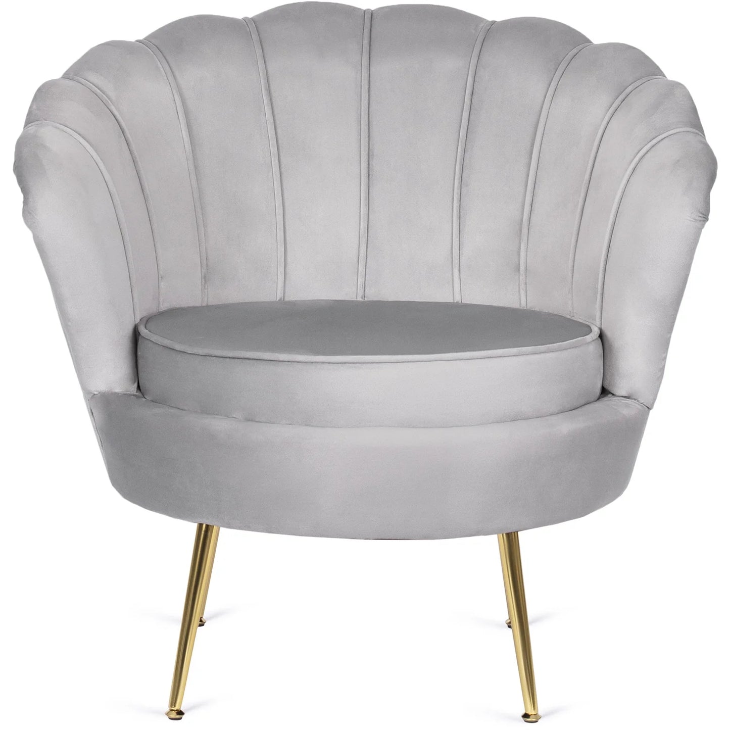 Elite ANGEL Grey Velvet Armchair