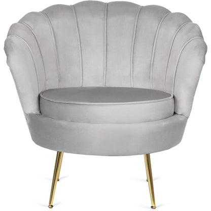 Elite ANGEL Grey Velvet Armchair