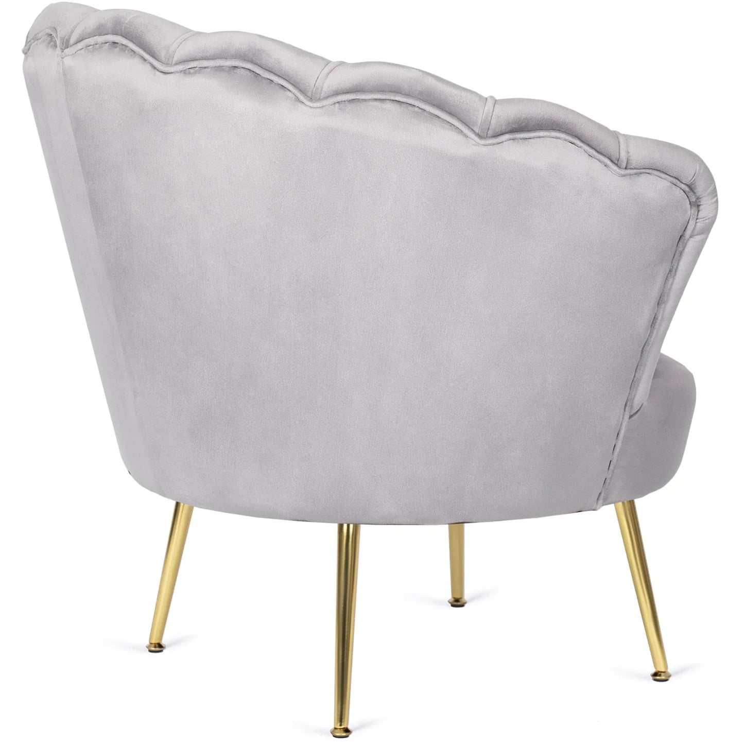 Elite ANGEL Grey Velvet Armchair