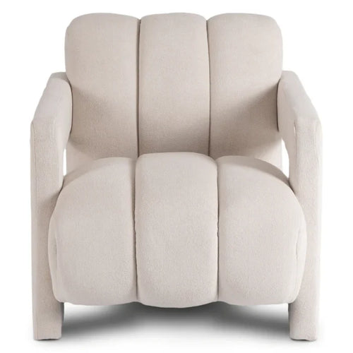 Elite BENDER Lounge Armchair for Living Room- Cream Modern