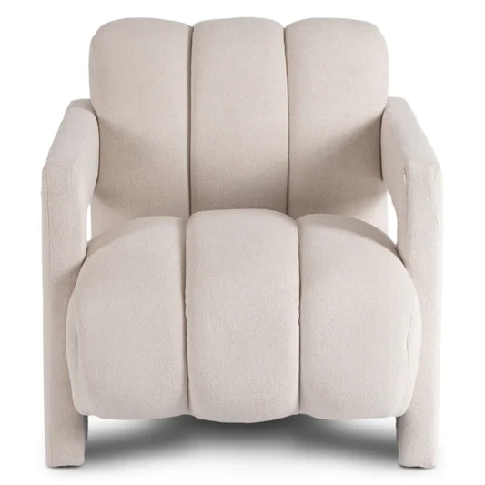 Elite BENDER Lounge Armchair for Living Room- Cream Modern