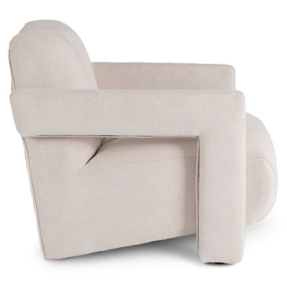 Elite BENDER Lounge Armchair for Living Room- Cream Modern