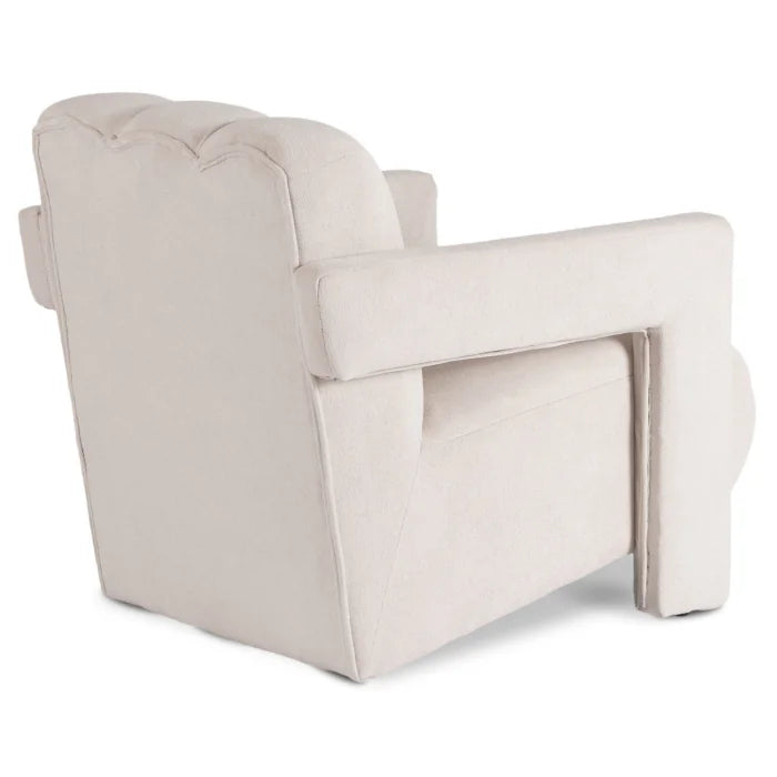Elite BENDER Lounge Armchair for Living Room- Cream Modern