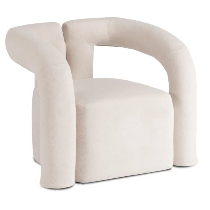 Elite BRAZIL Lounge Armchair for Living Room -Cream Modern