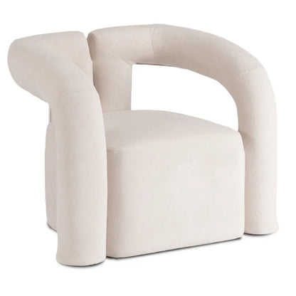 Elite BRAZIL Lounge Armchair for Living Room -Cream Modern