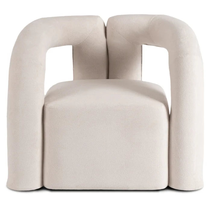 Elite BRAZIL Lounge Armchair for Living Room -Cream Modern