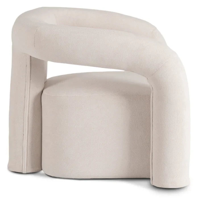 Elite BRAZIL Lounge Armchair for Living Room -Cream Modern