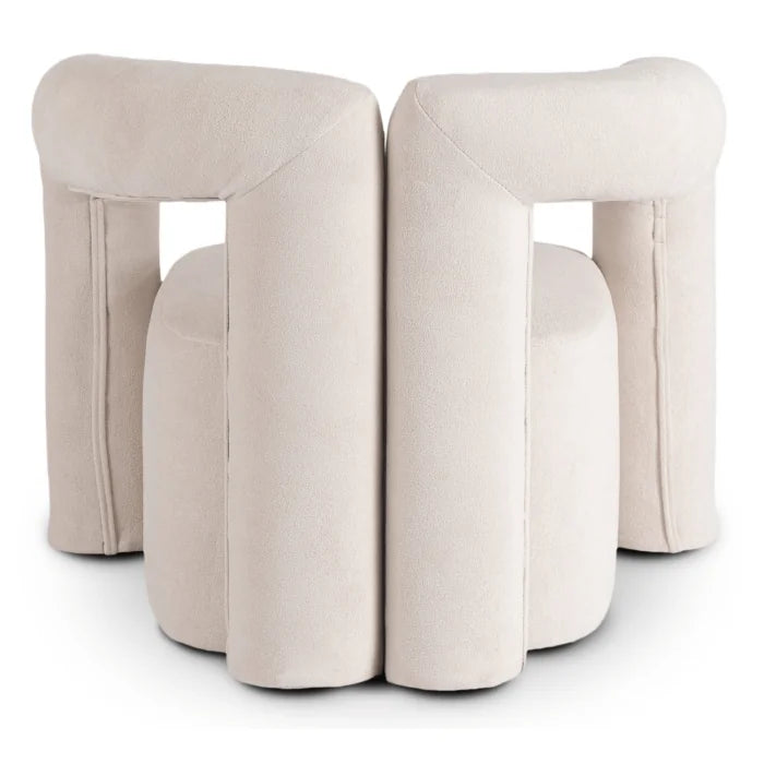 Elite BRAZIL Lounge Armchair for Living Room -Cream Modern