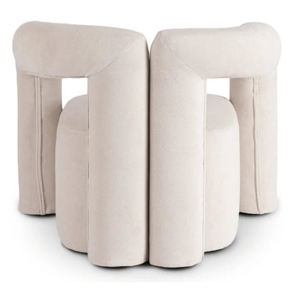 Elite BRAZIL Lounge Armchair for Living Room -Cream Modern