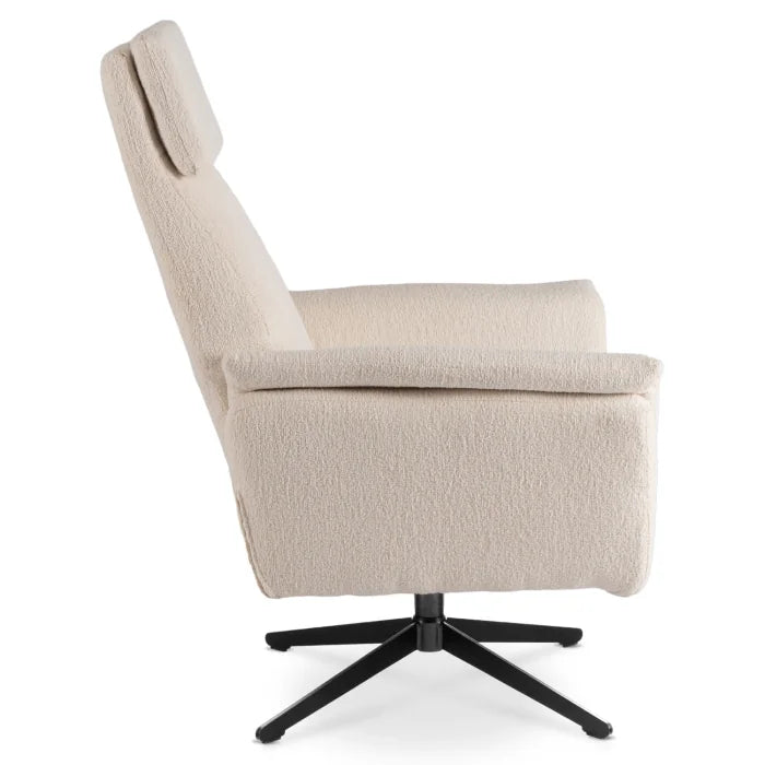 Elite TERRY Swivel Lounge Armchair Beige