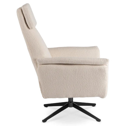 Elite TERRY Swivel Lounge Armchair Beige