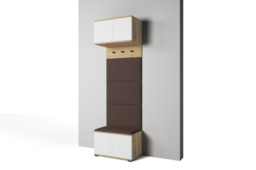 PK Sevilla 5 Hallway Wardrobe - Upholstered Panels in Various Colours