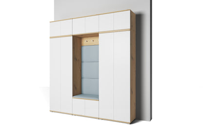 PK Sevilla 4 Hallway Wardrobe - Upholstered Panels in Various Colours
