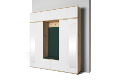 PK Sevilla 4 Hallway Wardrobe - Upholstered Panels in Various Colours