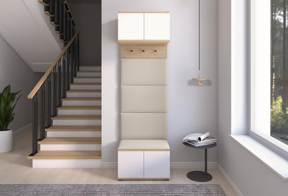 PK Sevilla 5 Hallway Wardrobe - Upholstered Panels in Various Colours