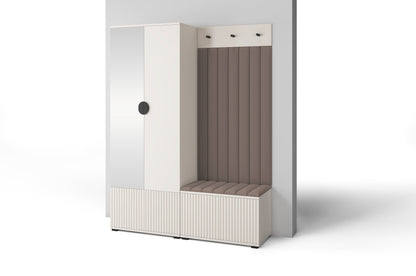 PK Rayo 1 Hallway Wardrobe - Upholstered Panels in Various Colours