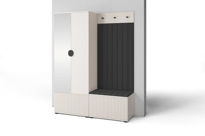 PK Rayo 1 Hallway Wardrobe - Upholstered Panels in Various Colours