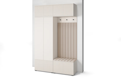PK Rayo 2 Hallway Wardrobe - Upholstered Panels in Various Colours