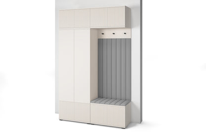 PK Rayo 2 Hallway Wardrobe - Upholstered Panels in Various Colours
