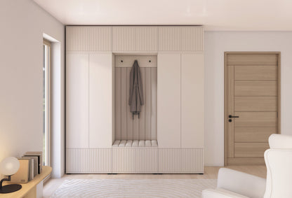 PK Rayo 3 Hallway Wardrobe - Upholstered Panels in Various Colours