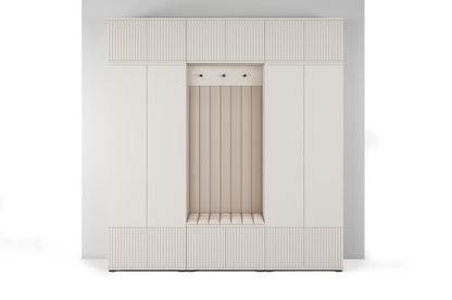 PK Rayo 3 Hallway Wardrobe - Upholstered Panels in Various Colours