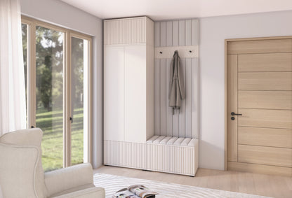 PK Rayo 4 Hallway Wardrobe - Upholstered Panels in Various Colours