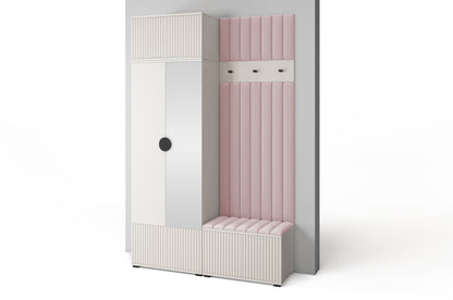 PK Rayo 4 Hallway Wardrobe - Upholstered Panels in Various Colours
