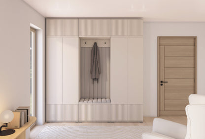 PK Rayo 3 Hallway Wardrobe - Upholstered Panels in Various Colours