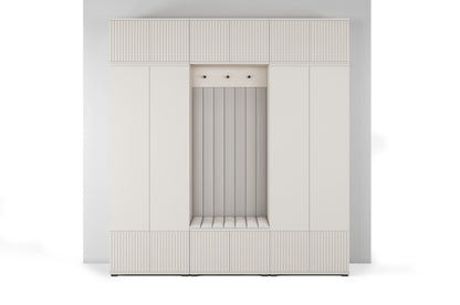 PK Rayo 3 Hallway Wardrobe - Upholstered Panels in Various Colours