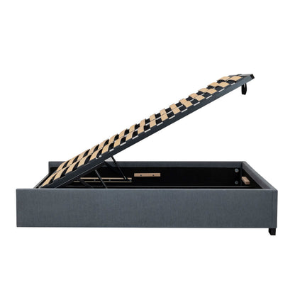 SLEEP VARIA Freestanding Upholstered Bed Frame with Storage – Various Colours