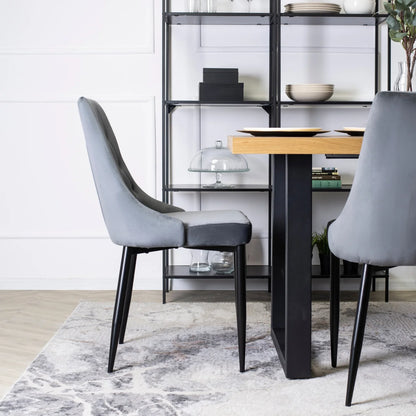 Elite CORK Gray Velvet Chair – Elegance & Comfort in One Design