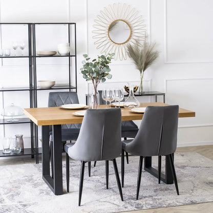 Elite CORK Gray Velvet Chair – Elegance & Comfort in One Design