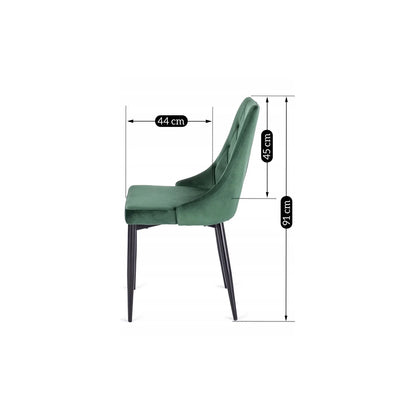 Elite CORK Green Velvet Chair – A Touch of Luxury & Comfort